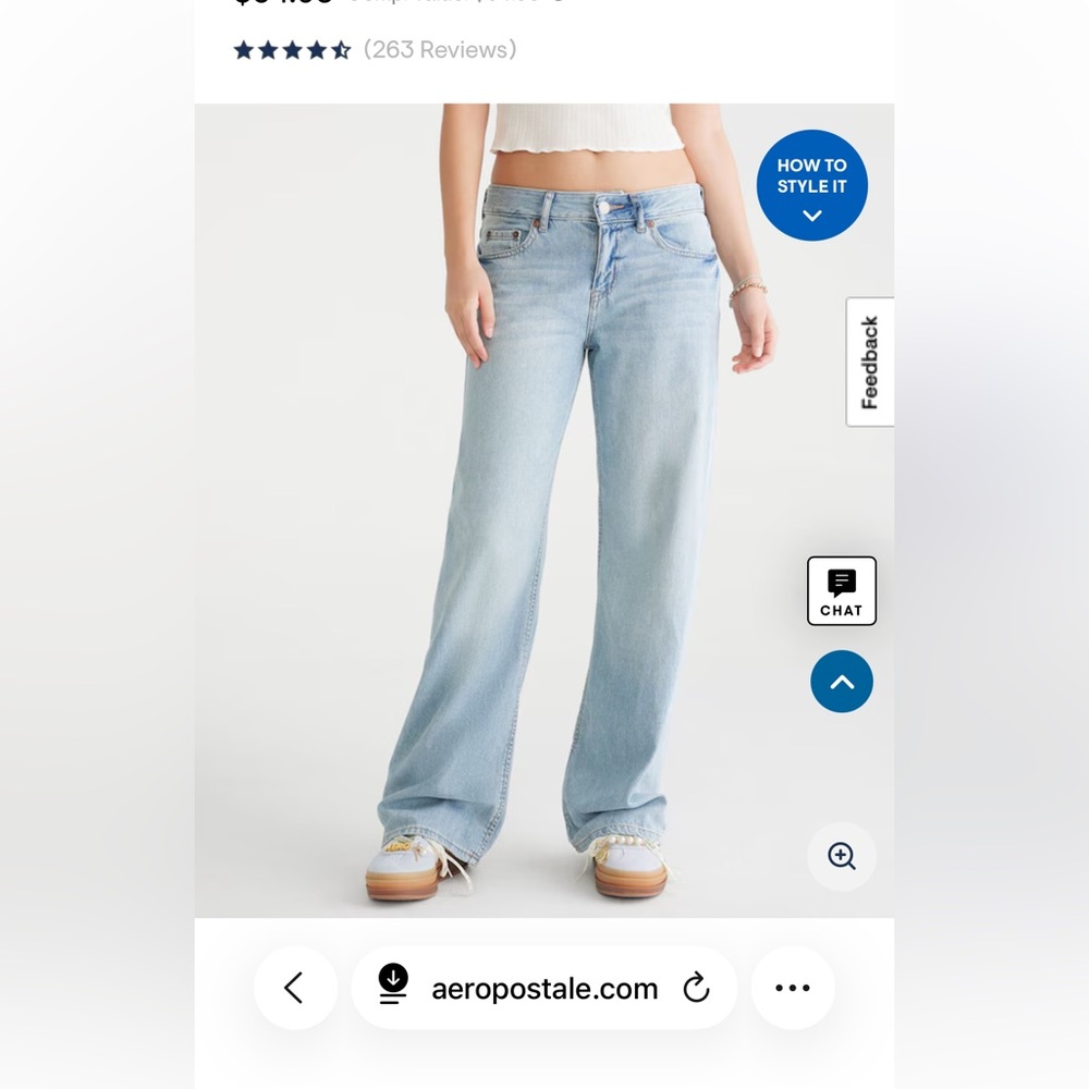 Aeropostale Women's Low-rise Baggy Jeans